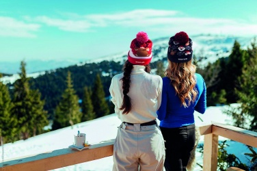 Logotrade reklaamkingi foto: Jõuluteks kootud müts LED valgustusega